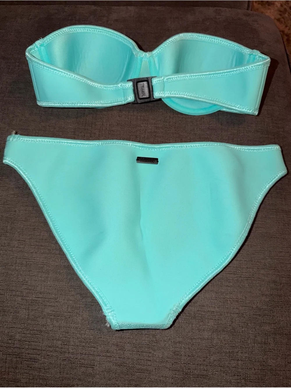 triangl swimwear Mint Strapless Bandeau Bikini Set